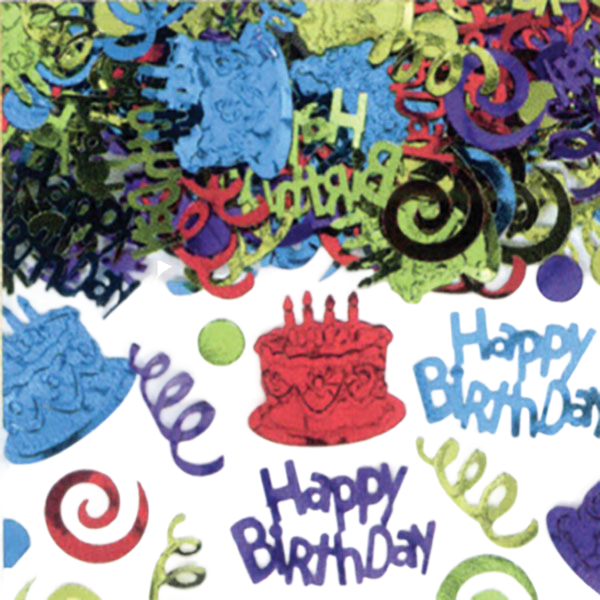 Confetti Happy Birthday Multi Colour